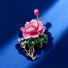 New Chinese-style Peony Flower Brooch or Corsage, Elegant and Luxurious, Exquisite and Delicate Pin.