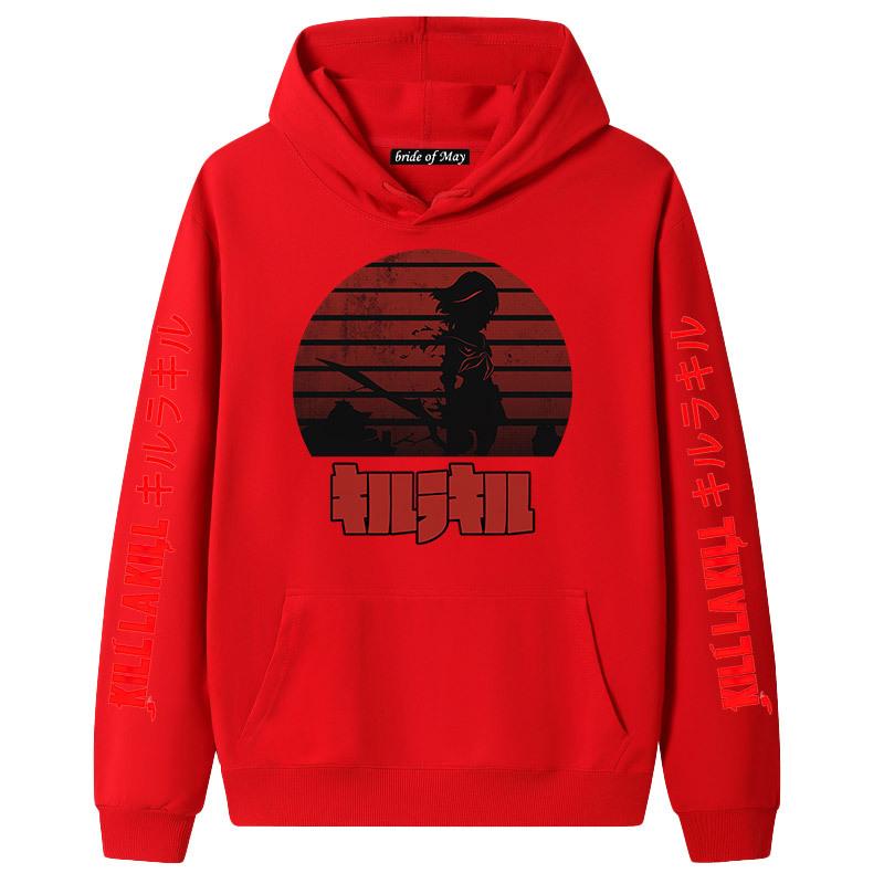 Japanese Anime Kill La Kill Hooded Long Sleeve Sweatshirt for Couples