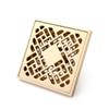 Pure Copper Floor Drain Deodorant Bathroom Drainage Large Displacement Floor Drain 10x10cm Bathroom Drainage Accessories Variety