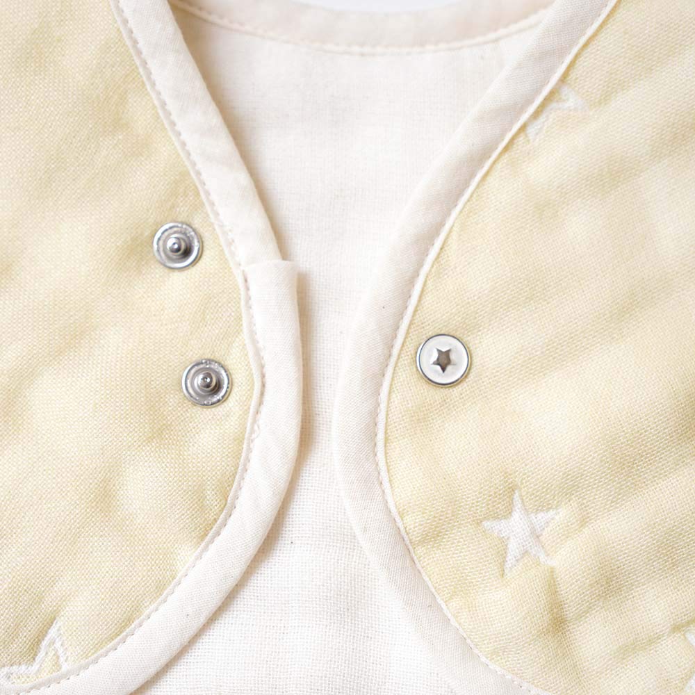 10mois Fluffy Gauze Set of Ecru (Dimowa) (6-ply Gauze) 2-way Bib, 2,