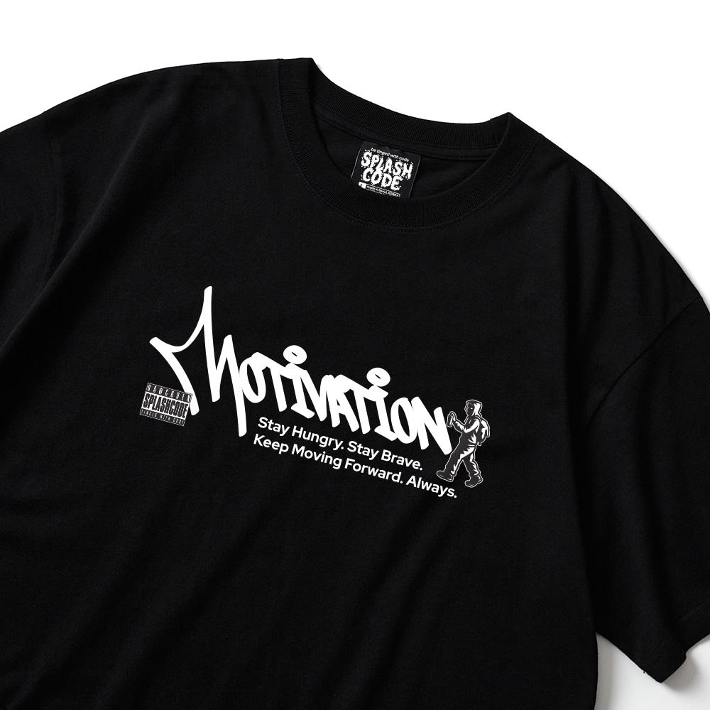 Seupeullaesikodeu Black Short Sleeve T-Shirt - Motivation