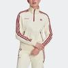 Adidas Originals Trefoil X Sporty&Rich Vintage Stripe Collar Jacket Women Jacket Off-White IB2157