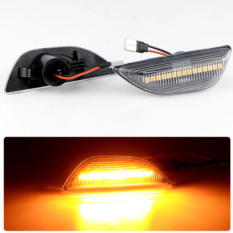 

2pc CANbus LED Dynamic Side Markers Light for Opel Mokka X 2016-2019 Chevrolet Trax 2013-2019 OEM#95994974 Turn Signal Wing Lamp