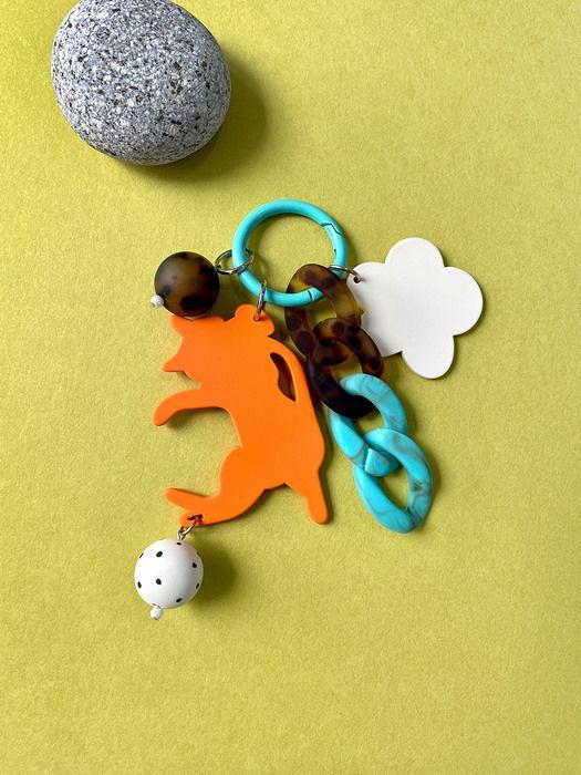 

SATTCHI ORANGE CAT TURKEY CHARM orange