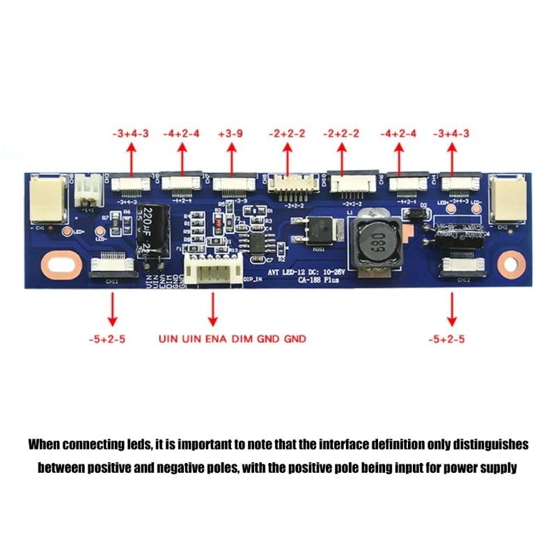 Multiple Interfaces LED Voltages Boosters Board LED Backlit Inverter Driver For 2P 6P 10P 12P Devices Not tool Installation