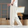 2026 Spring Summer Loose Linen Pants Men Casual Pants Men Thin Straight Breathable Pants Men Retro Comfortable Loose Trousers