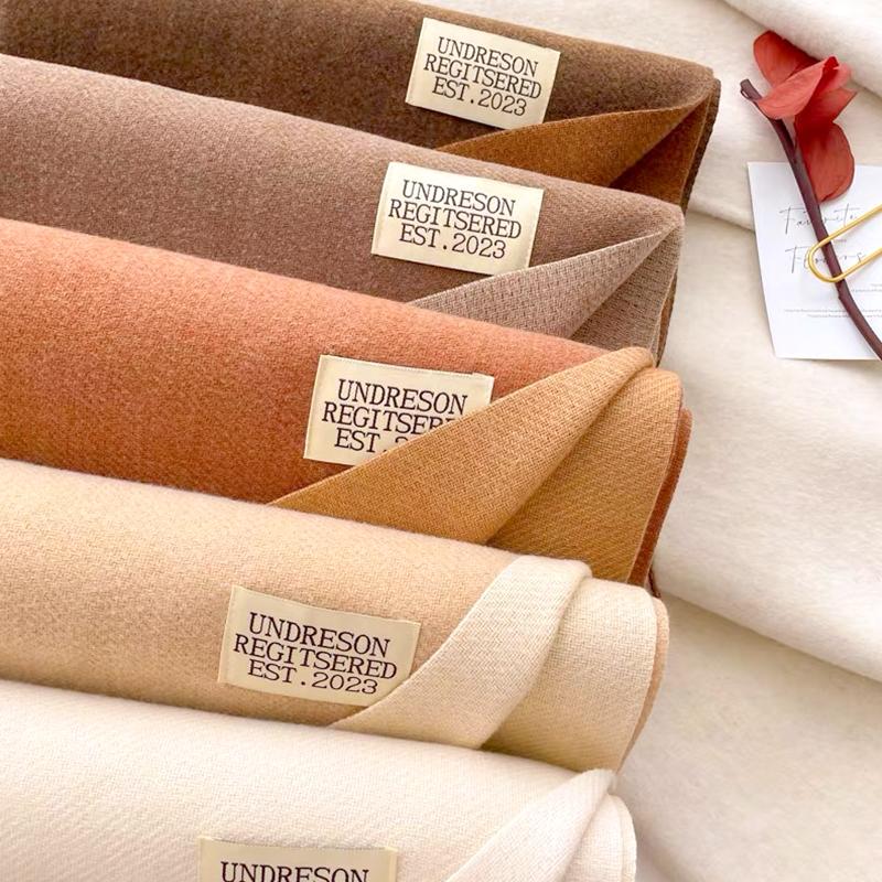 1PC Solid Color Warm 200x68CM Ladies Wraps Thick Shawls Large Scarf Soft Polyester Fiber