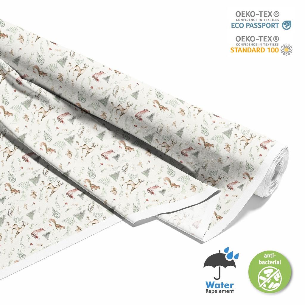 Outdoor Decorative Fabrics Oxford - Motif Animals From The Forest I Dx694