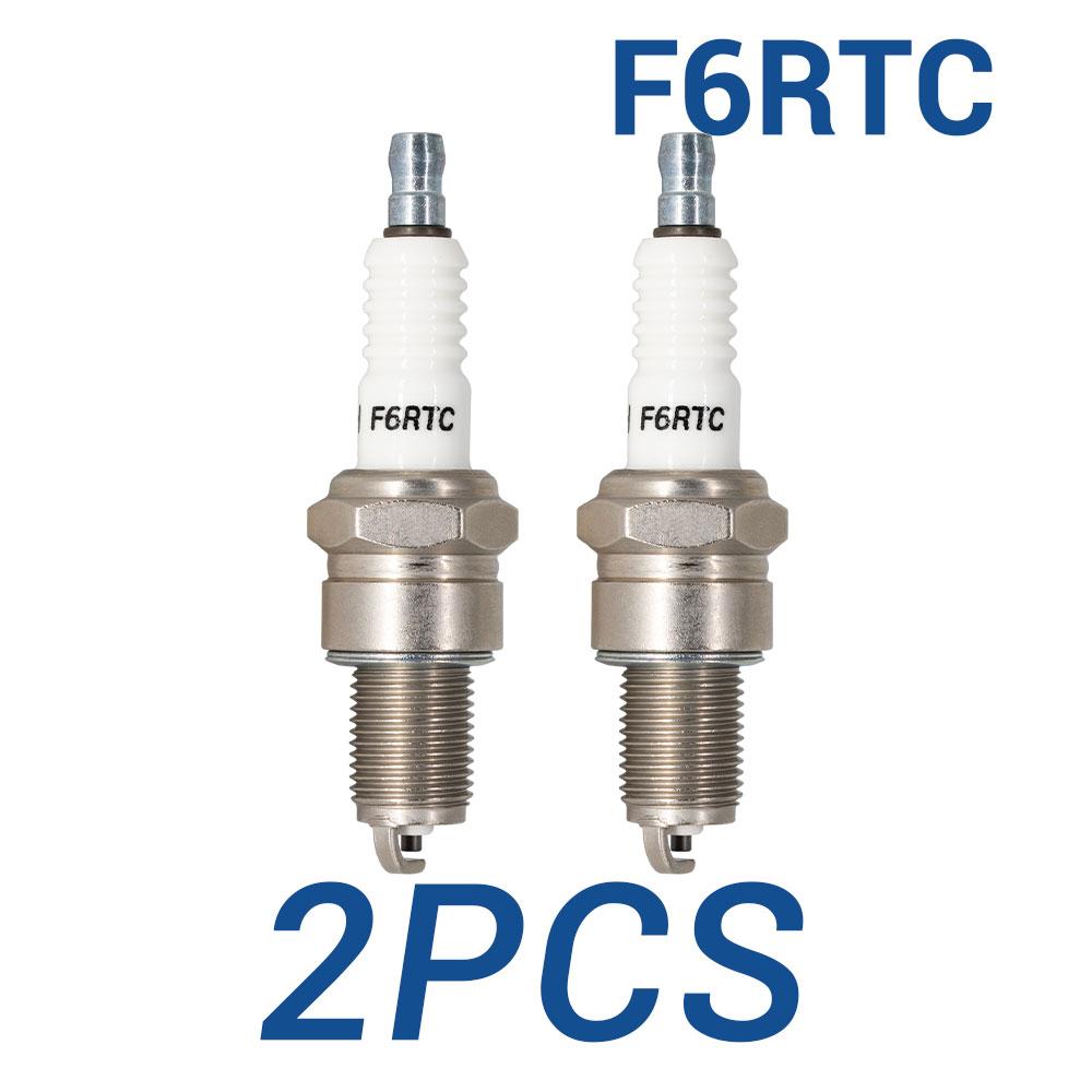 

2-8PCS Candles Replace for HONDA 98079-56855 MAZDA 1Y01-18-110 SUZUKI 09482-00487 09482-00299 Ordinary Spark Plugs Torch F6RTC 2 pieces F6RTC