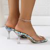 Fashion Women Slippers 2024 Summer New Transparent Sandals Fashion High Heels Slippers Slides Women Zapatos De Mujer Shoes for Women