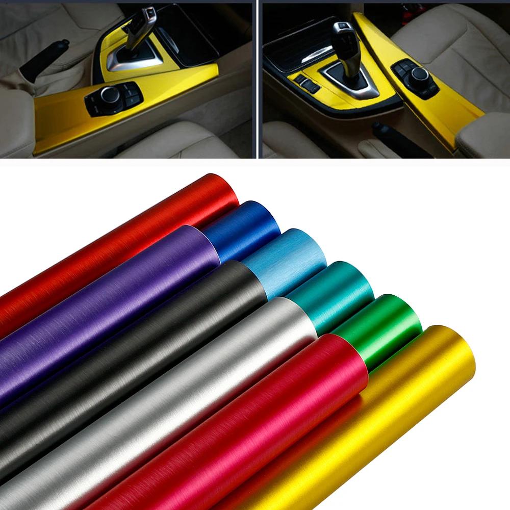 20*100cm Pellicola Vinilica per Oscuramento Vetri Auto Pellicola Wrapping Cromo Spazzolato Ghiaccio Impermeabile Decorazione Carrozzeria Veicolo Interni Adesivi Accessori