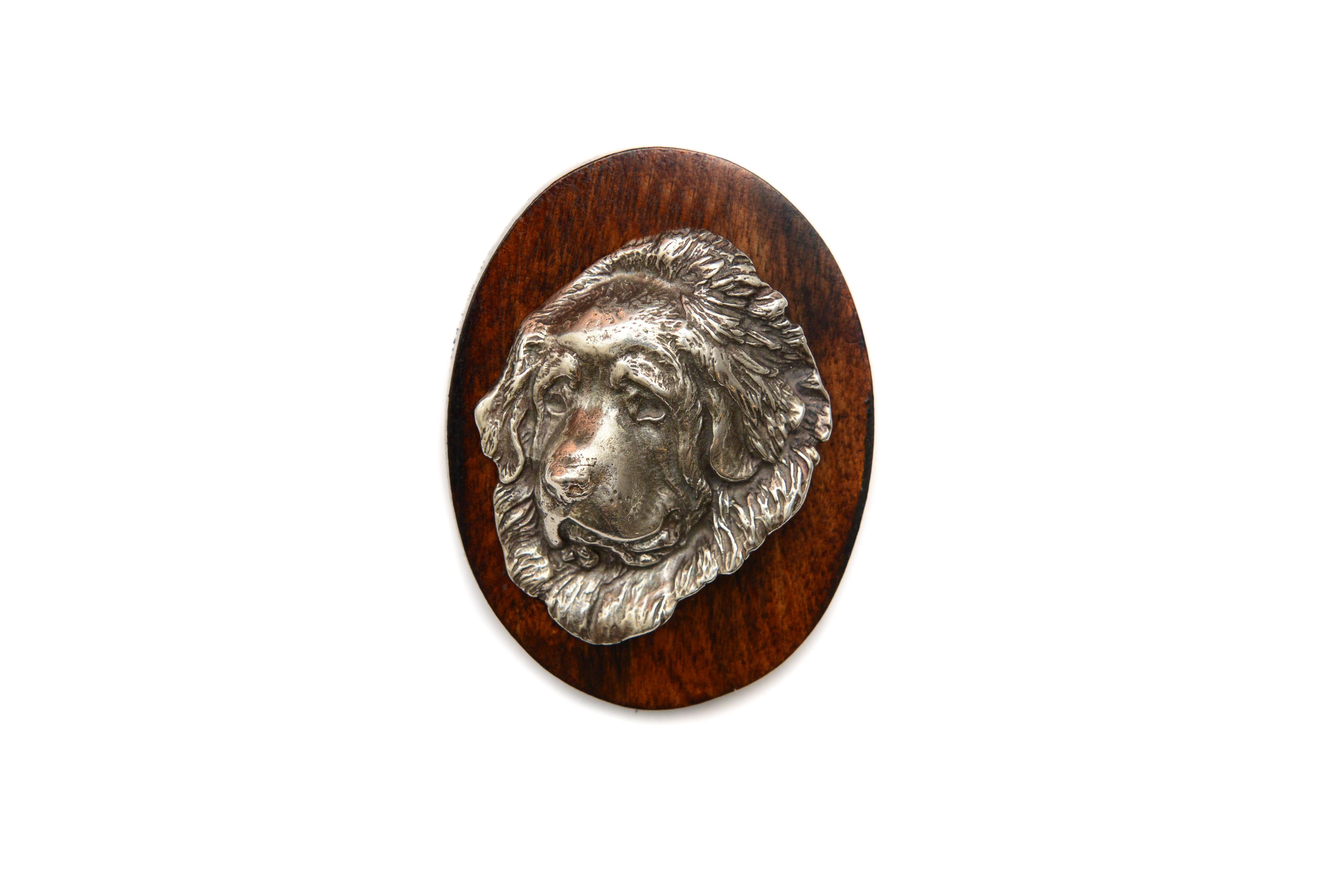 

Tibetan Mastiff, Do khyi - Dog show brooch, starter number clip, dog pin by Art-Dog