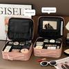 2025 New Style Women's Portable Makeup Bag - Large Capacity, Waterproof Travel Case with Mirror