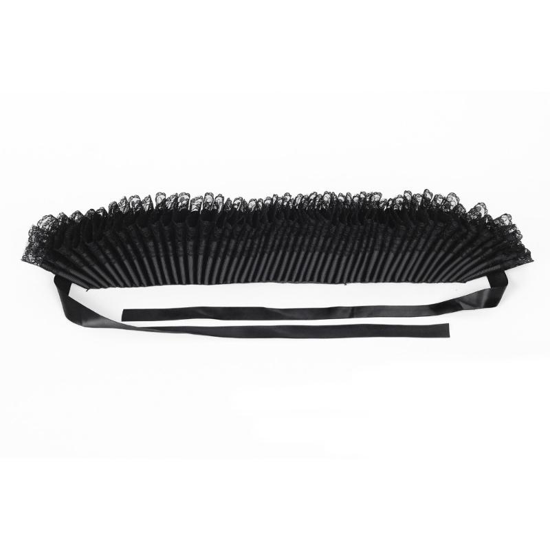 Comfortable Elizabethan Neck Ruff Victorian Ruffle Choker Adjustable Neck Ruff for Medieval Costume