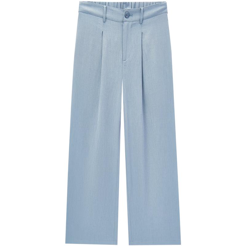 EICHITOO Summer Linen Blend Wide-Leg Casual Pants S