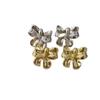 Double-Layer Bow Stud Earrings: Sweet Fairy Style with High-End Retro Charm