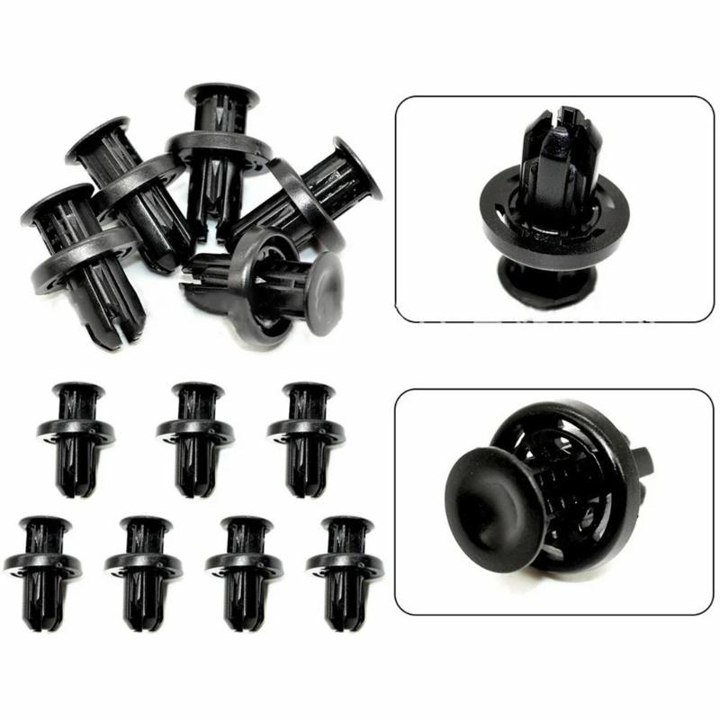 91505TM8003 Bumper Clips Suitable for 10mm Holes Weatherproof Plastic Fasteners Easy Snap Mechanism for Automotive