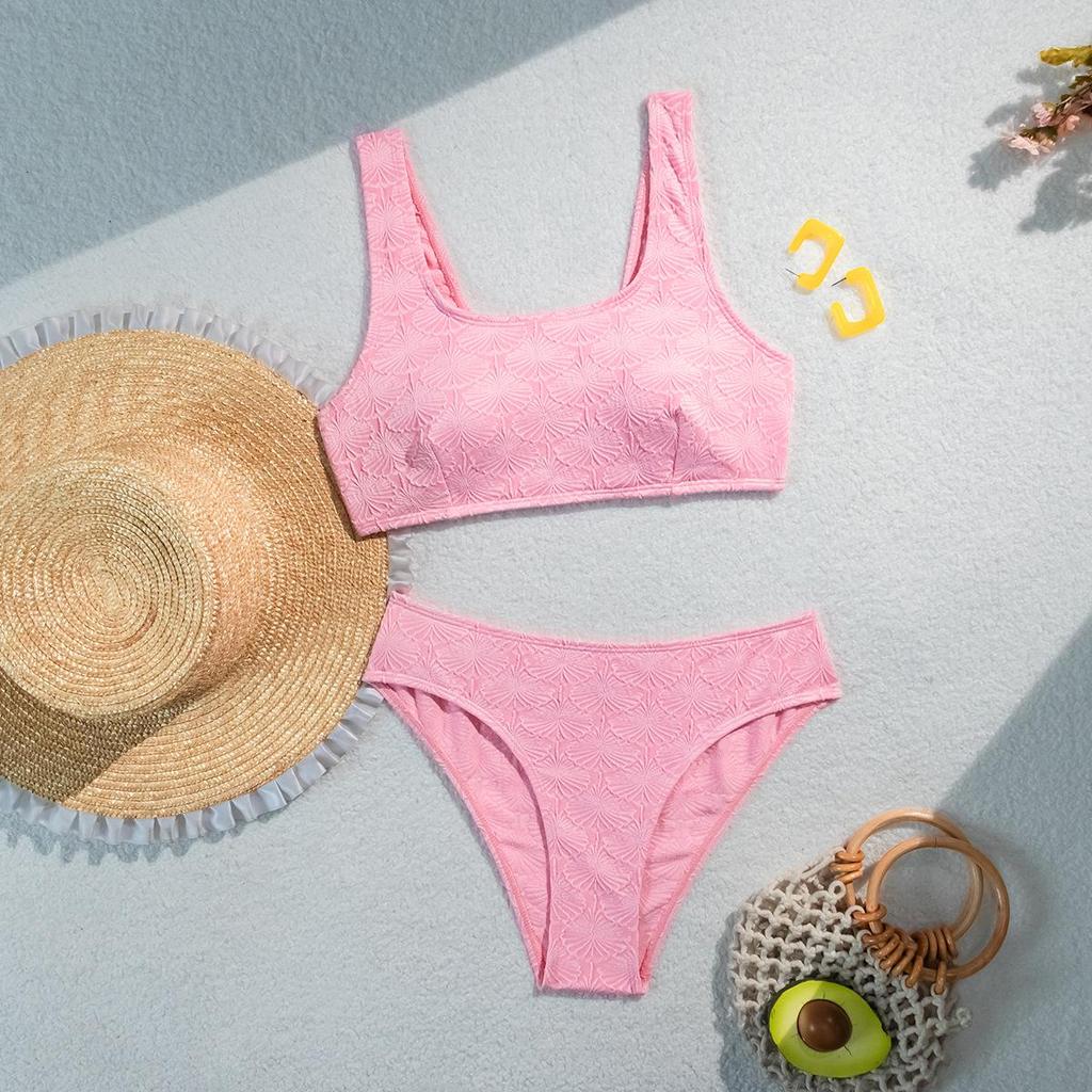 Set de costume de baie bikini sexy jacquard pentru femei