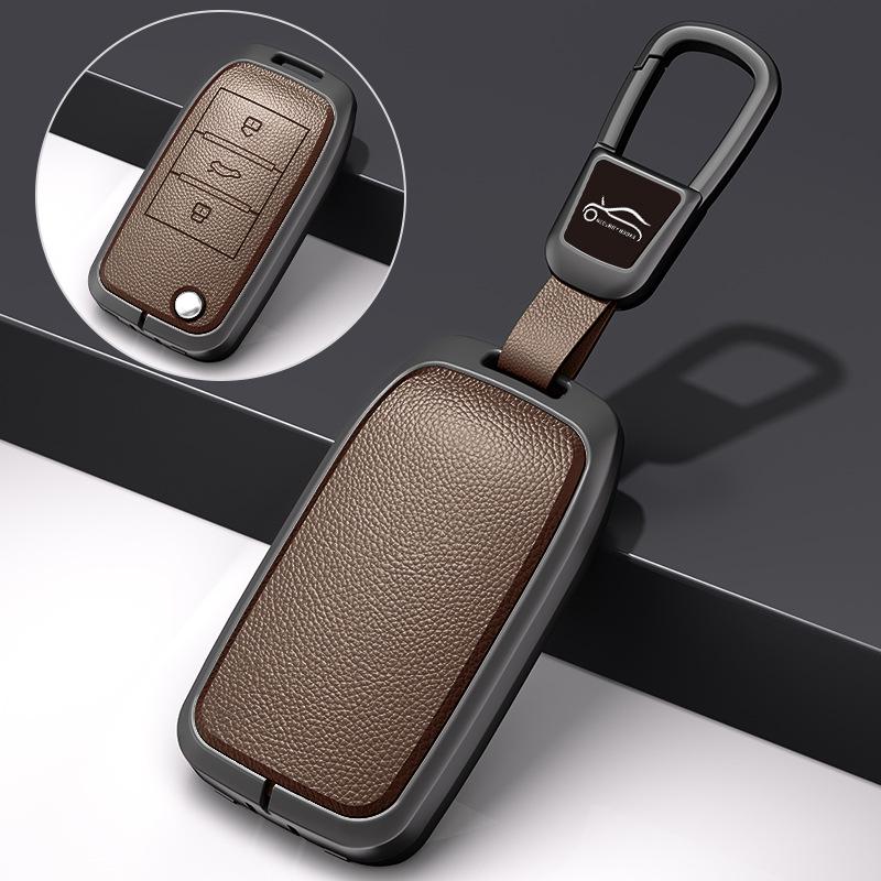 Compatible Metal Key Shell Cover for Roewe RX5 (2016-2020), I6, RX8, RX3, EI5 Models.