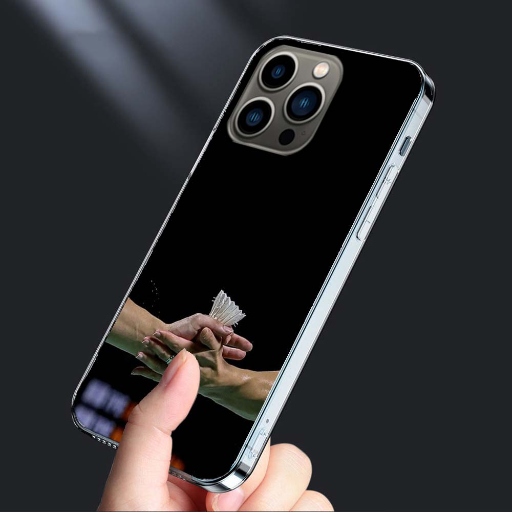 Badminton Sport Phone Case For Iphone 16E 15 Pro 14 Plus 17E 16 17 Pro Max Air 11 12 13 Mini Shockproof Capa Cute Cover TPU C
