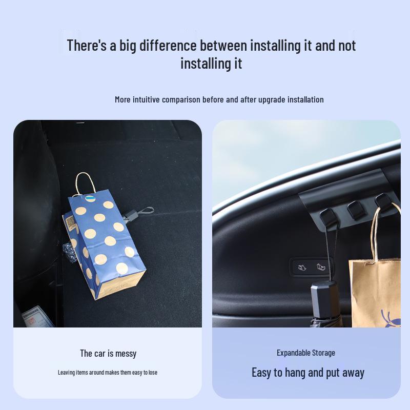 Tesla Model Y/3/YL Updated Trunk Hook Interior Accessory