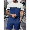Men's Casual Fashion Sports Suit Round Neck Lightweight Short-sleeved Shorts Suit Loose Comfortable Unisex Sports Clothing