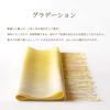 80th Birthday Celebration Silk Gradient Stole in Yellow Gift 45x180cm [Pashmina Collection] 100% Freesia, Boxed,