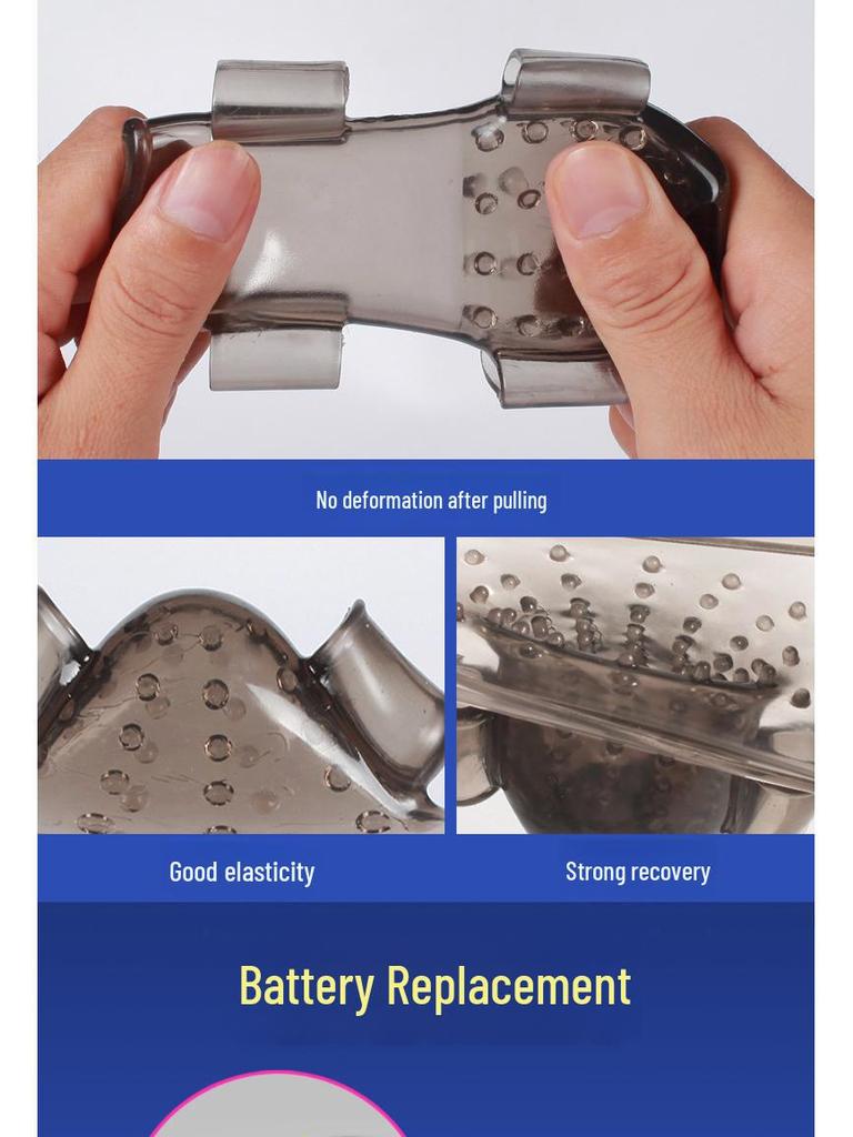 Odolný pánský vibrační penisový trenažér a uzamykací kroužek na spermie