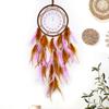 Bohemian Dream Catcher Hand-woven Colorful Feathers Wind Chimes Bedroom Hanging Ornaments Birthday Holiday Gifts Home Decoration