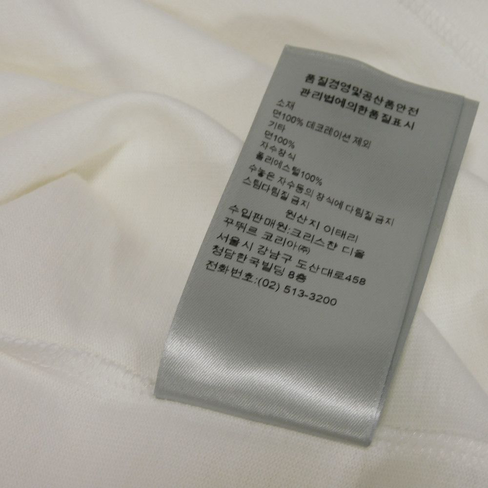 Used 10656 Logo Patch Crew Neck 193J646A0554 7829 S Green FS Stamp Unused Kenny Scharf White Men's from Japan AUTHENTIC