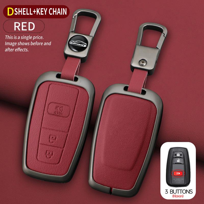 Car Key Case For Toyota Prius Camry Corolla C-Hr Chr Rav4 Prado Izoa Levin Avalon Zinc Shell Cover
