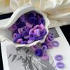 50 Stück/Los Bonbonfarbe Kinder Einfache Elastische Haarbänder Baby Mädchen Scrunchie Gummibänder Süße Kinder Haarschmuck