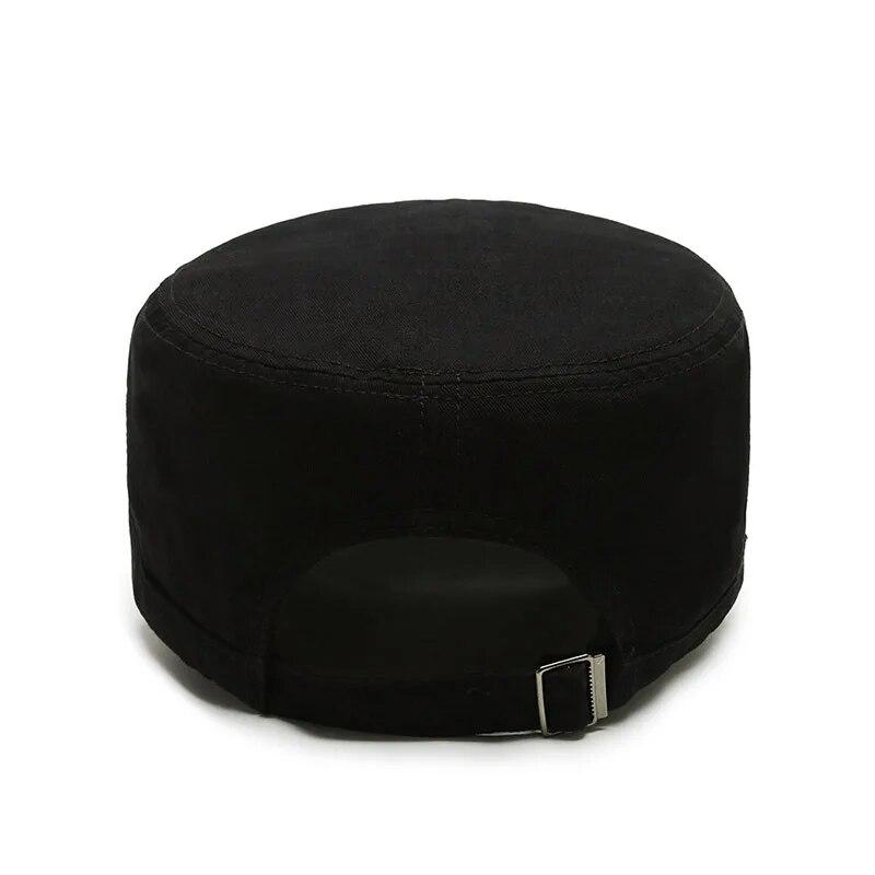 Hat Men's Flat Military Hat Is Simple And Versatile, Middle-Aged Hat Spring And Autumn Duck Tongue Casual Fashion New Style
