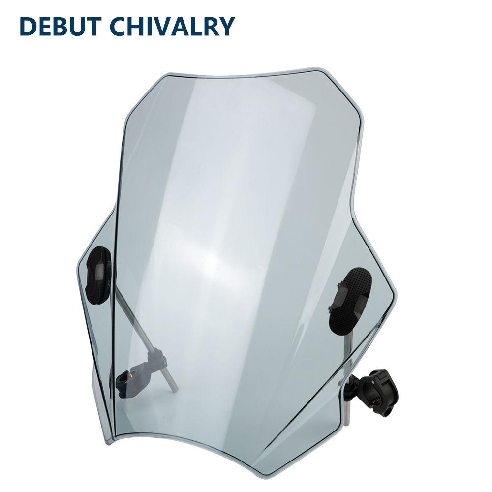 

Круглая фара мотоцикла, переднее ветровое стекло Gray plastic stand