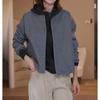 Women's Autumn Minimalist Stand Collar Baseball Jacket