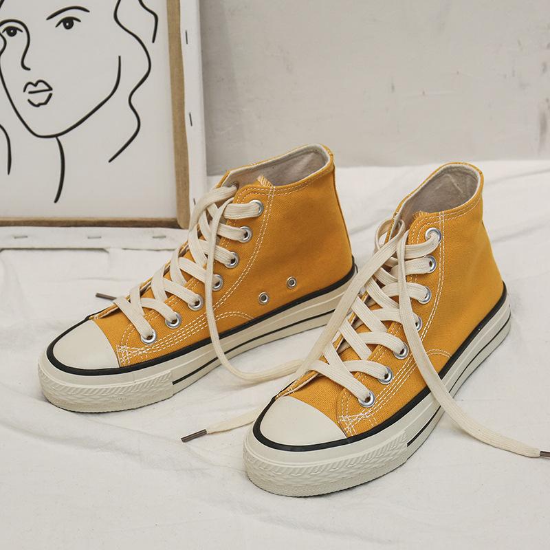 Frauen Leinwand Schuhe Frauen Mode Sommer Casual Sneakers Student Casual Schuhe High Top Frau Vulkanisieren Schuhe Frühling Herbst