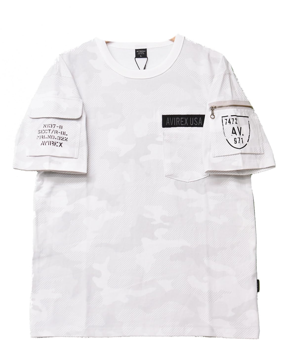 

AVIREX Fatigue T-Shirt 6113328 (801 white camo, L)