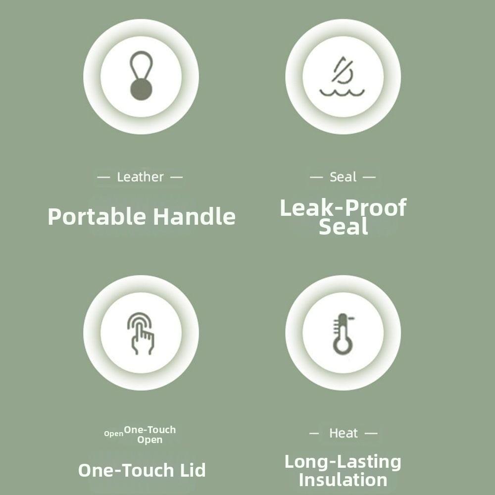 316 Rostfritt Stål Vakuumisolerad Flaska Stor Kapacitet Isolerad Kopp för Varma och Kalla Drycker