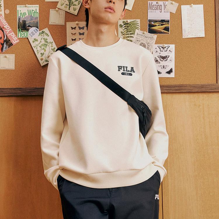 New FILA Sweatshirts Men's Ivory F11M339210FIV