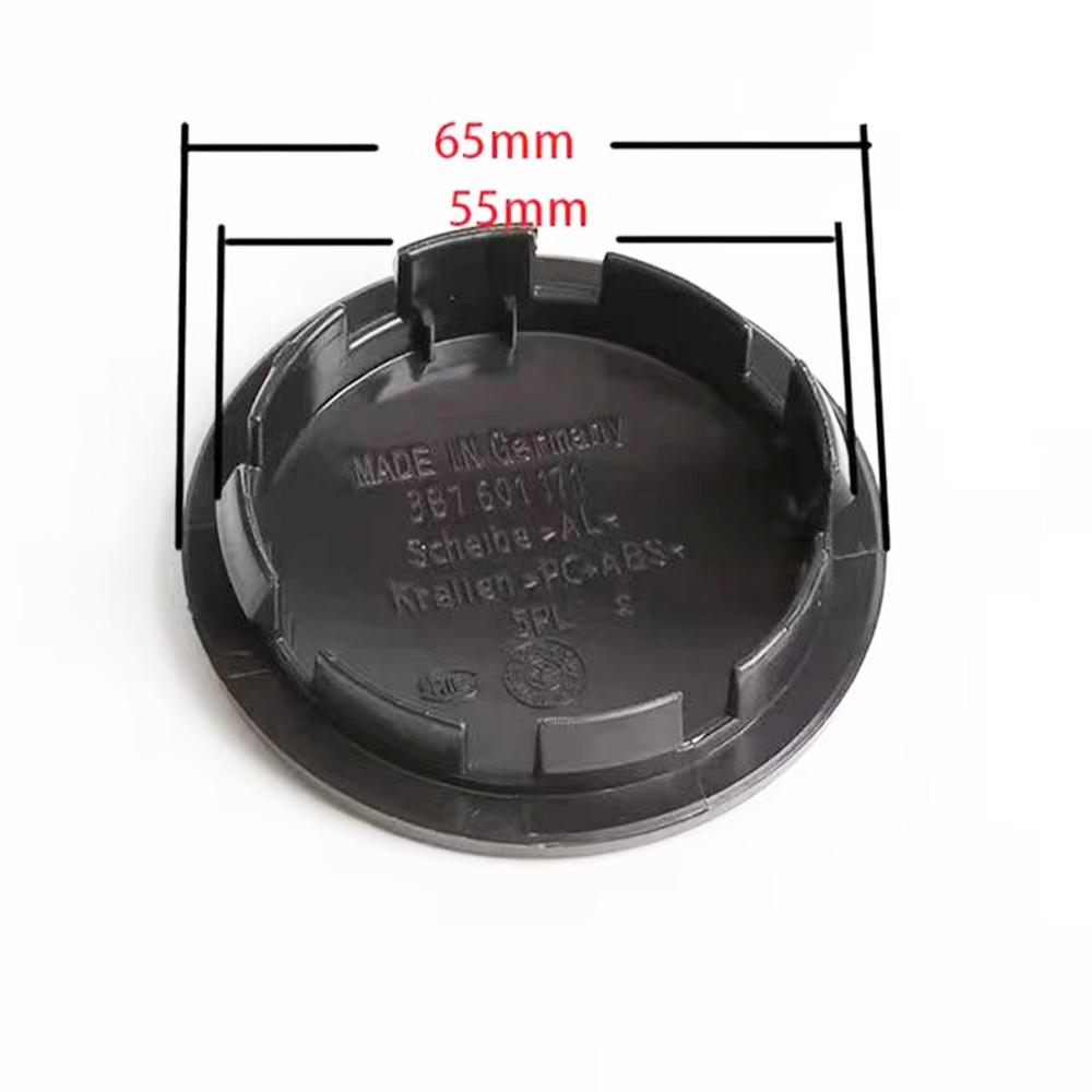 4pcs Wheel Center Hub Caps 55mm 56mm 65mm 70mm 76mm wheel cover For VW Polo Golf 4 5 6 7 Touran CC Passat B5 B6 B7 accessories