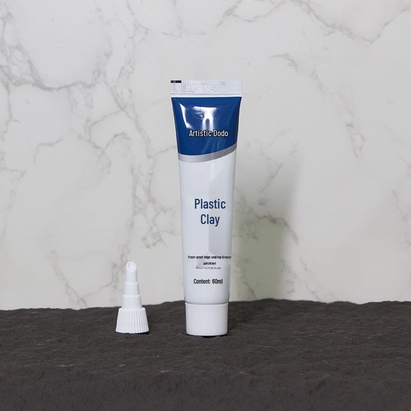 White Anti-Mold Waterproof Clay Sealant for Kitchen, Bathroom, and Sink.