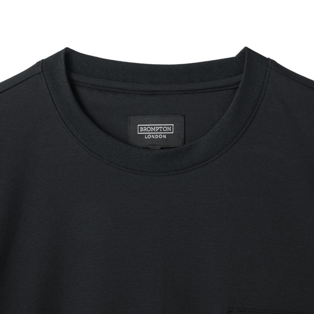 BROMPTON LONDON Stretch Round T-Shirt - Black (P242Uts121)