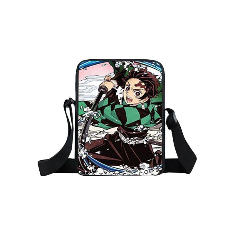 Stylish Demon Slayer School Bag Backpack With Adjustable Comfortable Straps For Boys And Girls