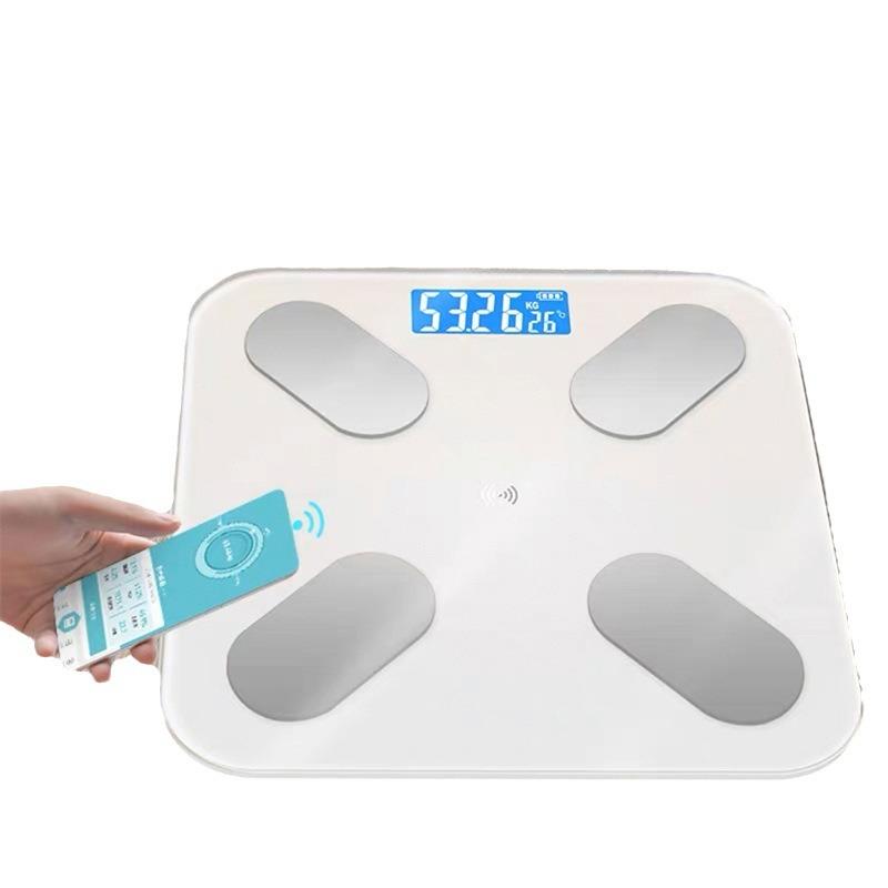 1 smart home precision body fat scale, battery powered Bluetooth electronic weight loss scale, fat weighing scale (without batte