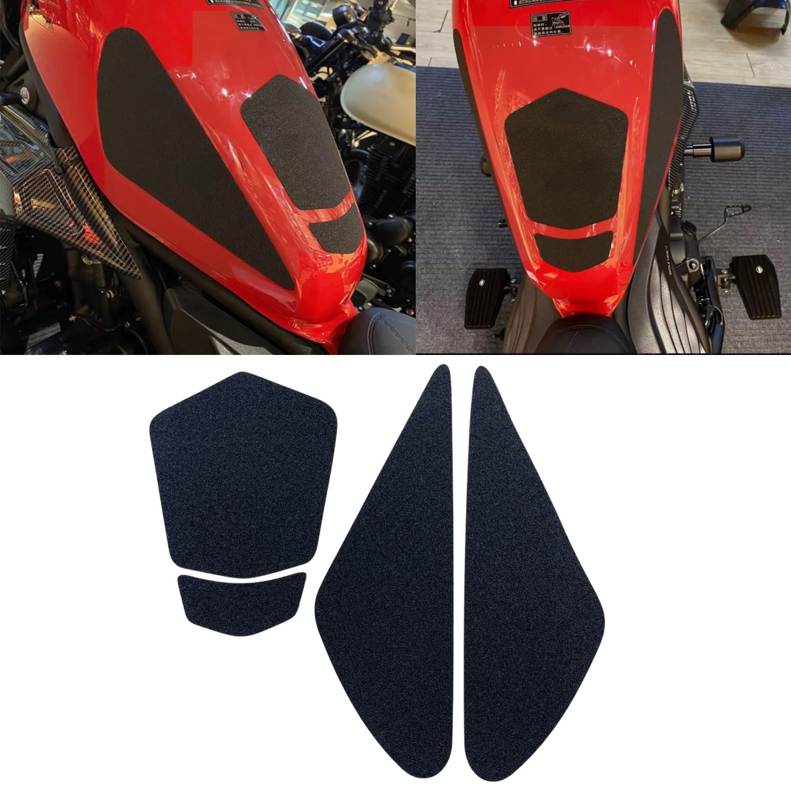 

motokano Traction Pad Tank Pad for Rebel 250/500/Rebel 250/500 with Side Stickers