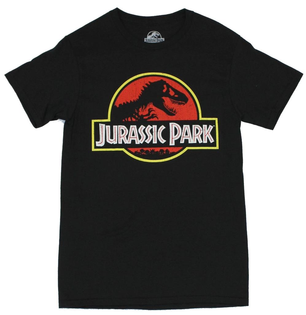 Jurassic Park Mens T-Shirt - Classic Full Color Logo Image
