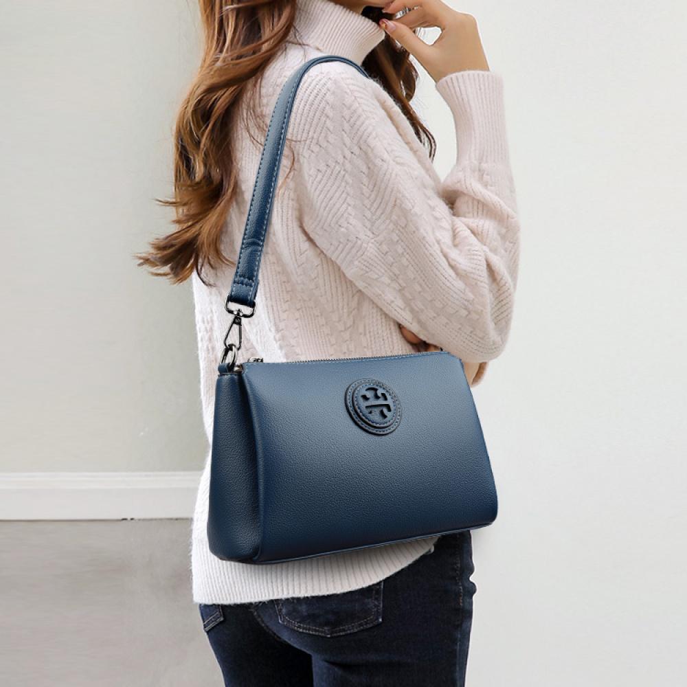 Versatile PU Crossbody Bags for Women Stylish High Quality Brand Design Zipper Solid Color Pattern Casual Daily Use Shoulder Bag