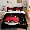 Flaming Poké Ball Design. Bedding Sets Duvet Cover Sets Duvet Covers Pillowcases(1 * Duvet Cover 2 * Pillowcases Without Duvet Insert)