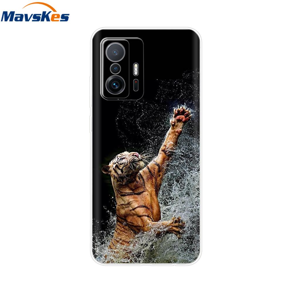 For Xiaomi 11T Pro Case For Xiaomi 11T Cover Transparent Silicone Cute Back Cover Cases Soft Bumper for Xiaomi 11t 5g T11 Capa