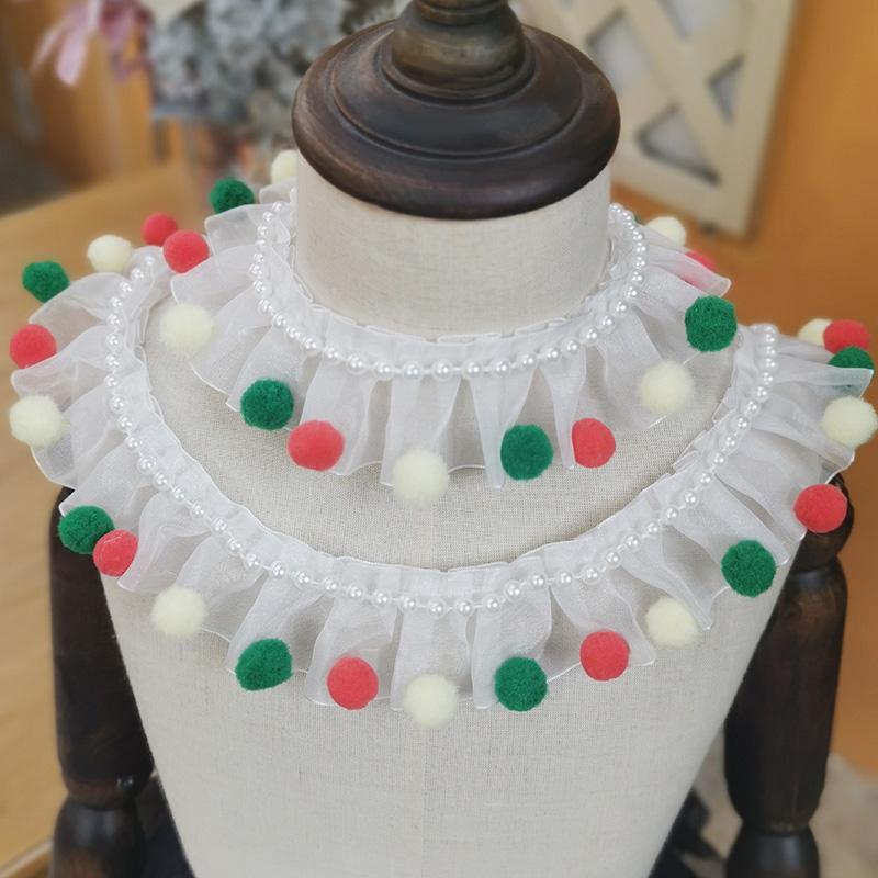 Vintage Princess Style 3D Beaded Lace Trim with Pleated Floral Ornaments (2.5-4cm)